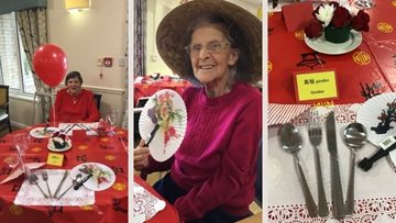 Stirling care home celebrations Chinese New Year